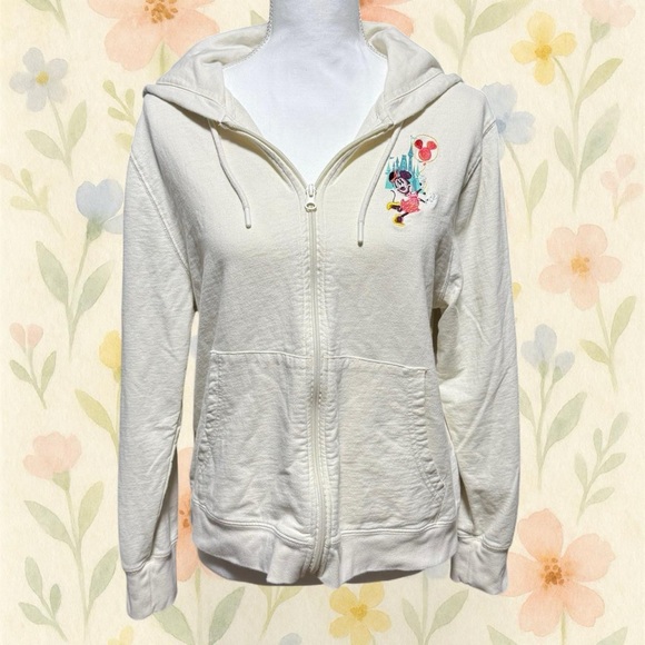 Disney Parks “Play in the Park” Zip-Up Hoodie – Women’s M Mickey Minnie Goofy - Picture 3 of 7